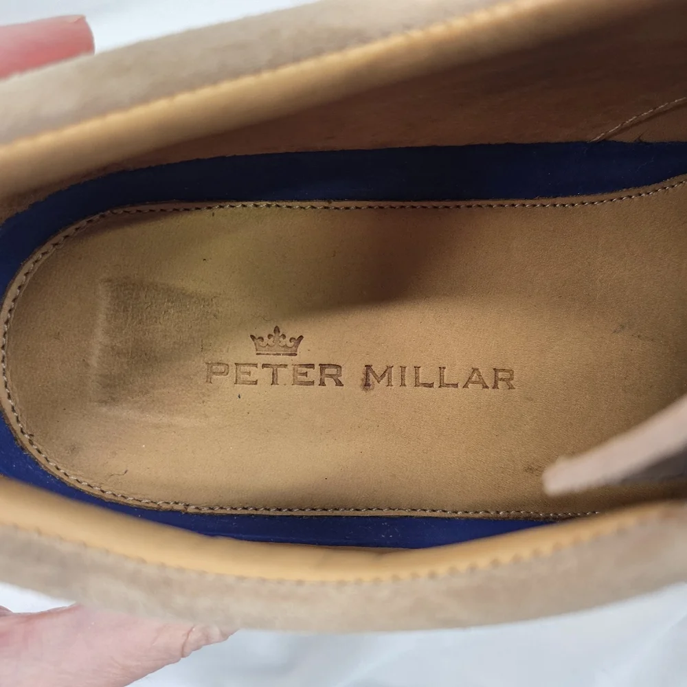 Peter Millar Tan Suede Shoes MS18F15 Men's 10.5